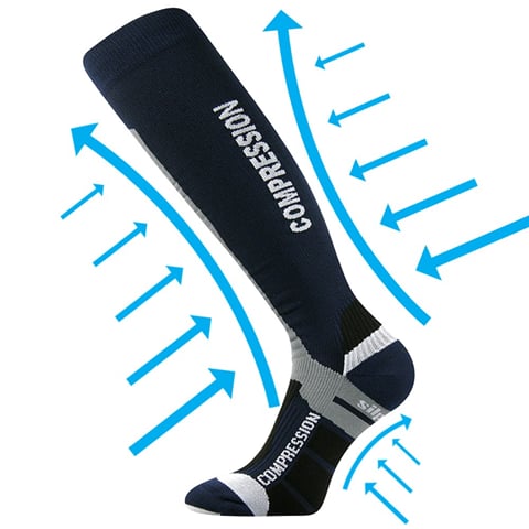 Kompresivní podkolenky VoXX SIGNAL tmavě modrá