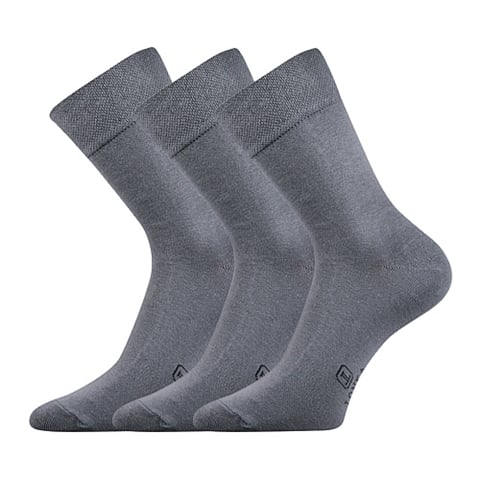 Ponožky společenské Lonka DASILVER světle šedá 43-46 (29-31)