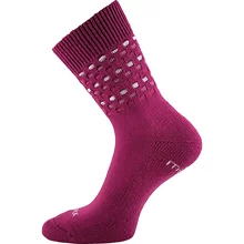 Dámské merino ponožky s froté chodidlem VoXX JOHANNA - fuxia