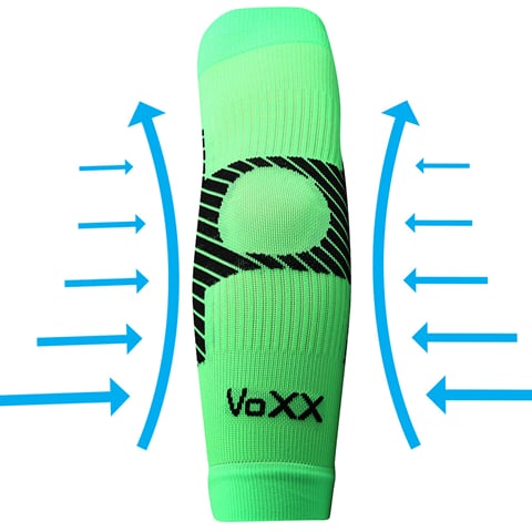 Kompresní návlek VOXX Protect loket neon zelená L-XL