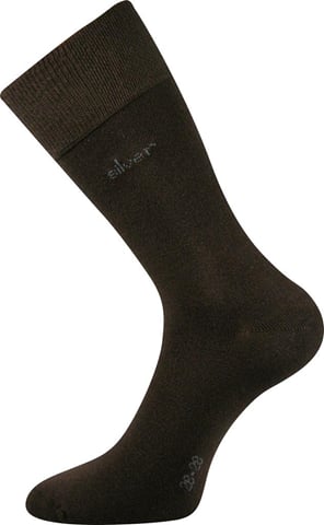 Společenské ponožky Lonka DESILVE hnědá 43-46 (29-31)