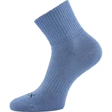 Melírované froté ponožky s bavlnou a bambusem VoXX TAMI - jeans melé