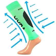 Bandáž VoXX PROTECT LÝTKO neon zelená