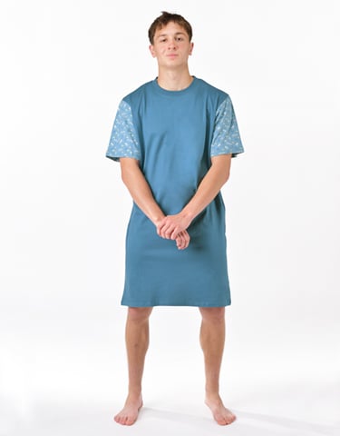 Pánská noční košile krátký rukáv GINO 79202P