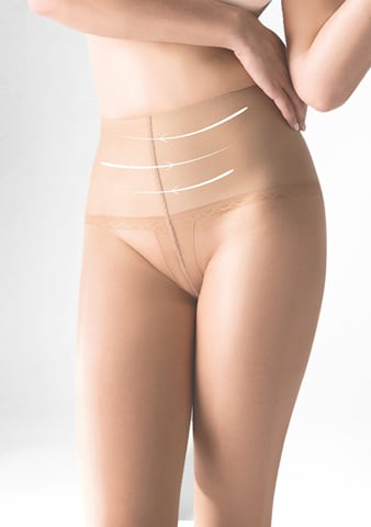 Punčocháče dámské Slimmer 716 Gabriella beige (j.bez) L