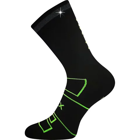 Sportovní ponožky VoXX REFLEXON černá-neon zelená