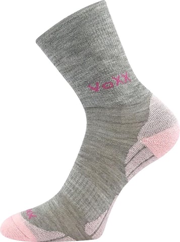 Ponožky VoXX IRIZARIK světle šedá/magenta 20-24 (14-16)