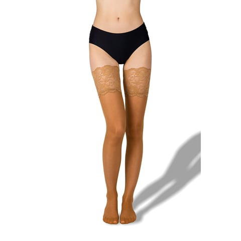 Dámské samodržící punčochy PASSION hold-ups 20 opal