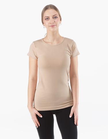 Dámské tričko s krátkým rukávem GINA Bamboo 08027P