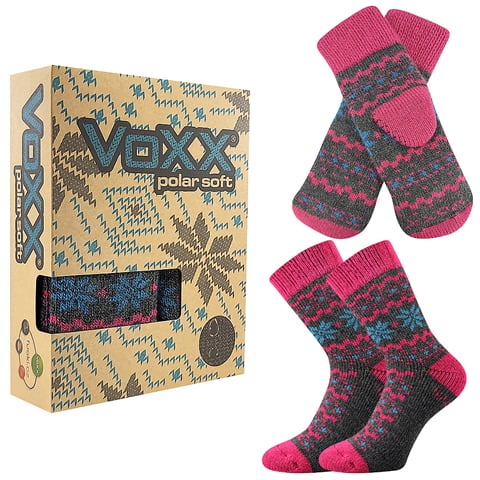 Ponožky VoXX TRONDELAG set tmavě šedá melé 35-38 (23-25)
