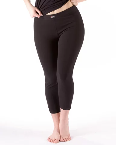 Dámské legíny 7/8 délka GINA 95002P černá XXL