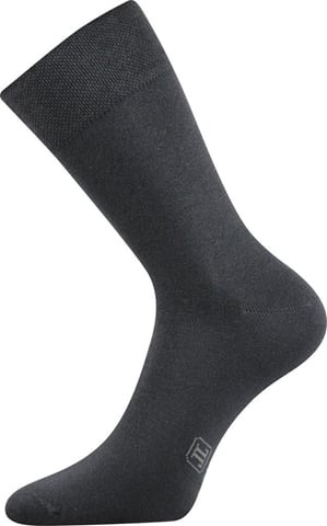 Barevné společenské ponožky Lonka DECOLOR tmavě šedá 39-42 (26-28)