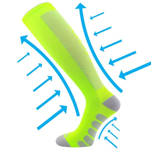 Kompresní podkolenky VoXX FORMIG neon zelená