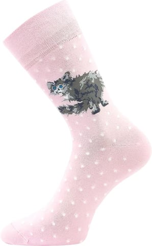 Dámské ponožky LONKA FOXANA kočky 39-42 (26-28)