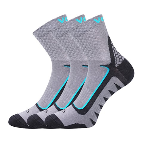 Ponožky VoXX KRYPTOX šedá-tyrkysová 39-42 (26-28)