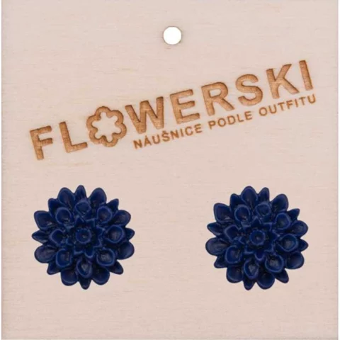 Náušnice - FLOWERSKI BLUEBERRY