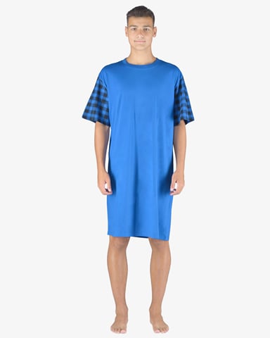 Pánská noční košile krátký rukáv GINO 79162P