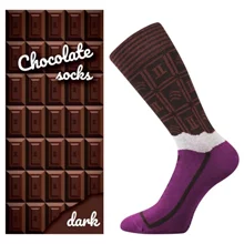 Dárková krabička ponožek Lonka CHOCOLATE dark dámské