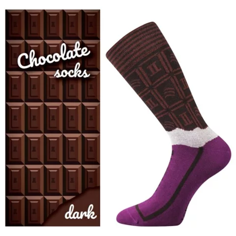 Dárková krabička ponožek Lonka CHOCOLATE dark dámské