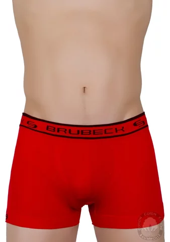 Pánské boxerky BX10050A BRUBECK bavlna červená S