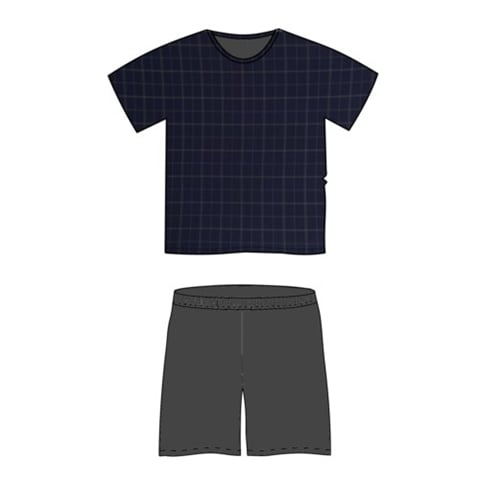 Pyžamo s krátkým rukávem VENTOR s decentním vzorem D-02