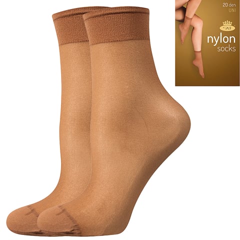 Punčochové ponožky NYLON SOCKS 20 DEN / 2 páry daino uni