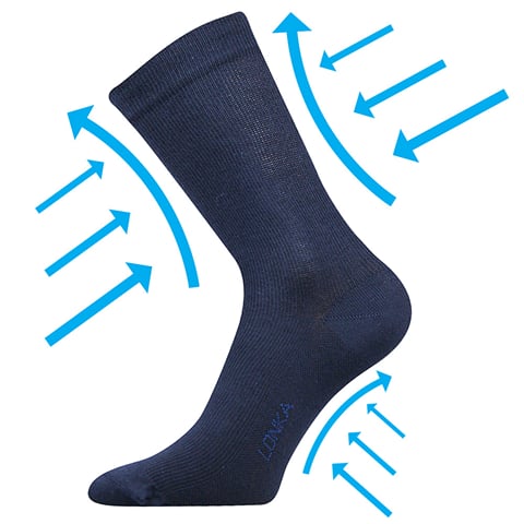 Kompresní ponožky KOOPER tmavě modrá 39-42 (26-28)