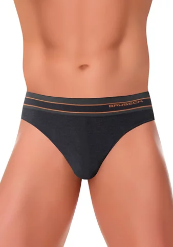 Pánské slipy Active Wool BE10110 BRUBECK grafit (šedá) XL