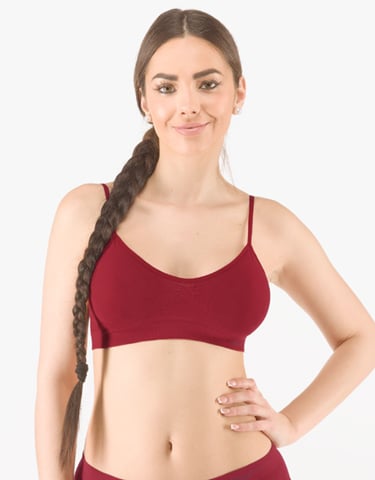 Dámský top s úzkými ramínky GINA 07010P brandy S/M Dámský top s úzkými ramínky GINA 07010P brandy S/M