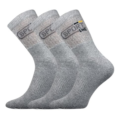Ponožky SPOT 3 pack světle šedá