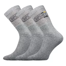 Ponožky SPOT 3 pack světle šedá