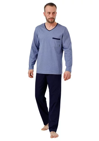 Pánské pyžamo Carl 995/02 HOTBERG modrá XXL