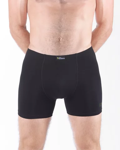 Pánské boxerky s delší nohavičkou GINO 74163P černá olivová XL/XXL