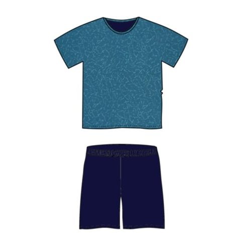 Pyžamo s krátkým rukávem VENTOR s decentním vzorem C-02