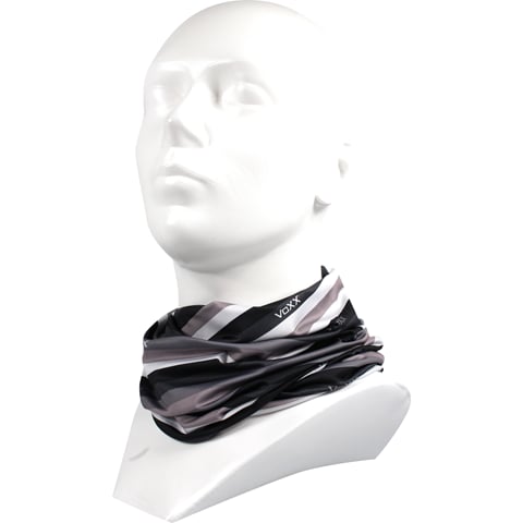 MULTIFUNKČNÍ ŠÁTEK - NÁVLEK VoXX pruhy šedá