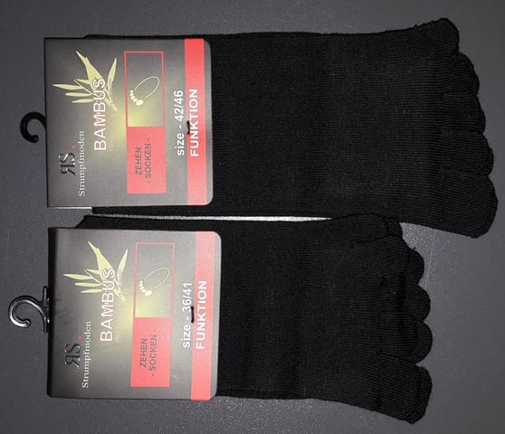 Bambusové prstové ponožky 55517 D 