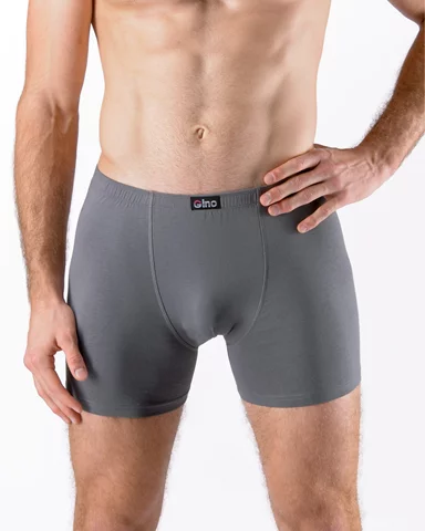 Pánské boxerky s delší nohavičkou GINO 74086P šedá XXL/3XL