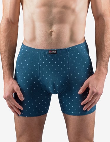 Pánské boxerky s delší nohavičkou GINO 74161P petrolejová atlantic XL/XXL