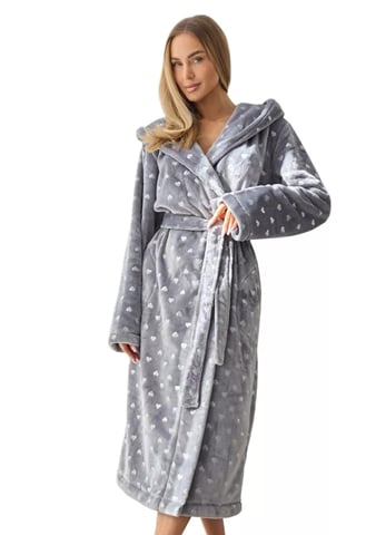 Dámský župan Amira long grey L&L