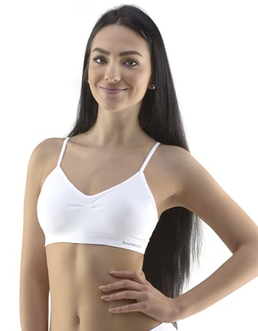 Dámský top s úzkými ramínky GINA 07015P bílá S/M Dámský top s úzkými ramínky GINA 07015P bílá S/M