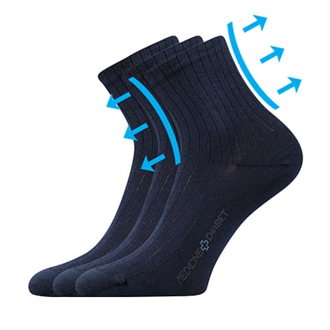 Zdravotní ponožky DEMEDIK tmavě modrá 35-38 (23-25)