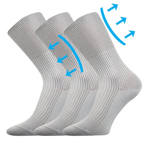 Zdravotní ponožky ZDRAVAN světle šedá 38-39 (25-26)
