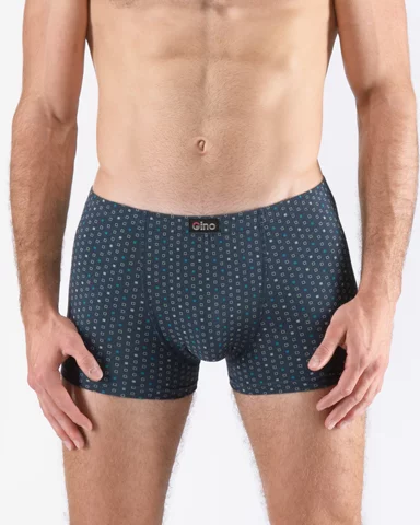 Pánské boxerky s kratší nohavičkou GINO 73132P petrolejová aqua XL/XXL