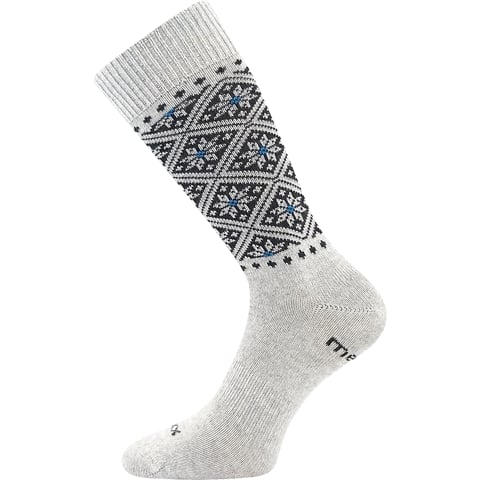 Dámské ponožky z merino a stříbrem VoXX NORDKAPP světle šedá