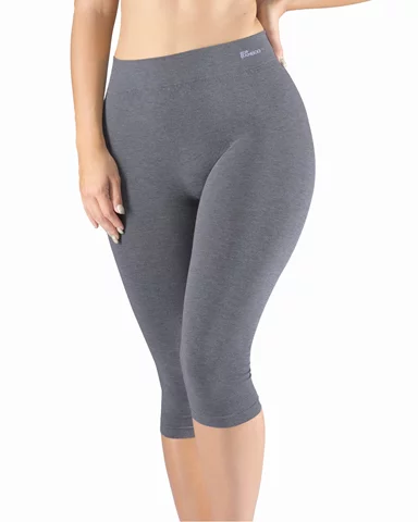 Dámské/pánské capri GINA 95033P šedá bílá S/M