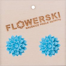 Náušnice - FLOWERSKI LIGHT BLUE