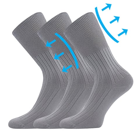 Zdravotní ponožky ZDRAVAN šedá 43-45 (29-30)