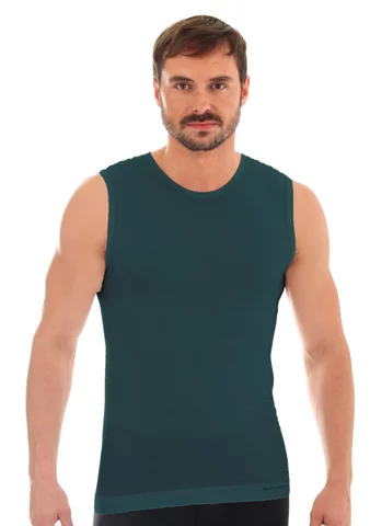 Pánské tílko Merino SL10160 BRUBECK grafit (šedá) XXL