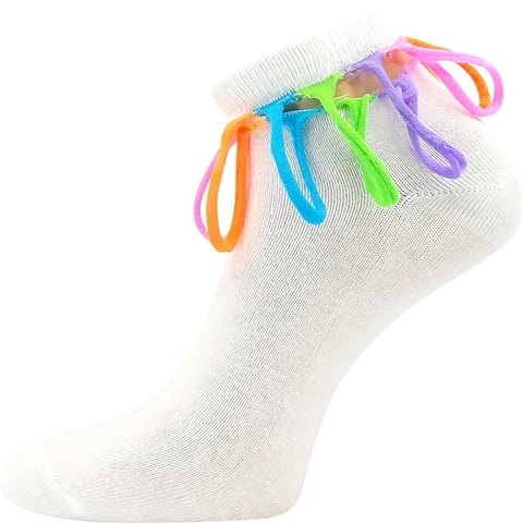 Dámské a dívčí ponožky DESDEMONA bílá 30-34 (20-22)