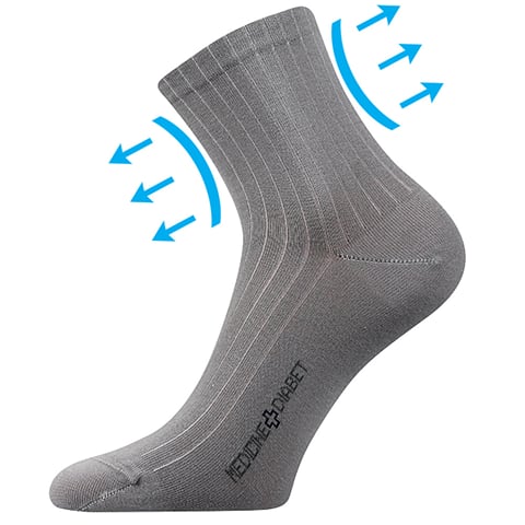Zdravotní ponožky DEMEDIK světle šedá 43-46 (29-31)